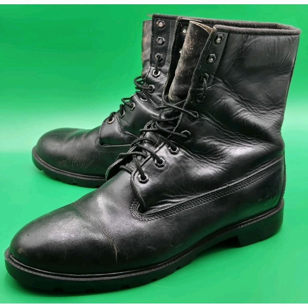 Vintage Timberland‎ Boots Mens Size 13 Black Combat Made in USA Military Style